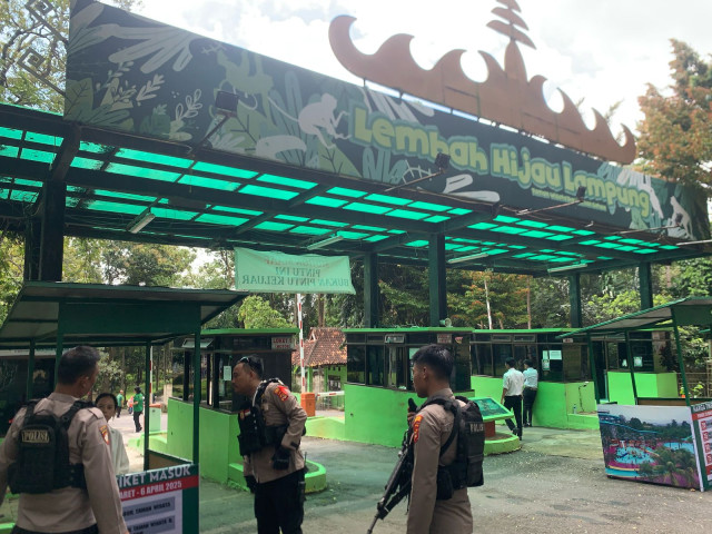 Polresta Bandar Lampung Perketat Pengamanan Objek Wisata Selama Libur Lebaran - 3